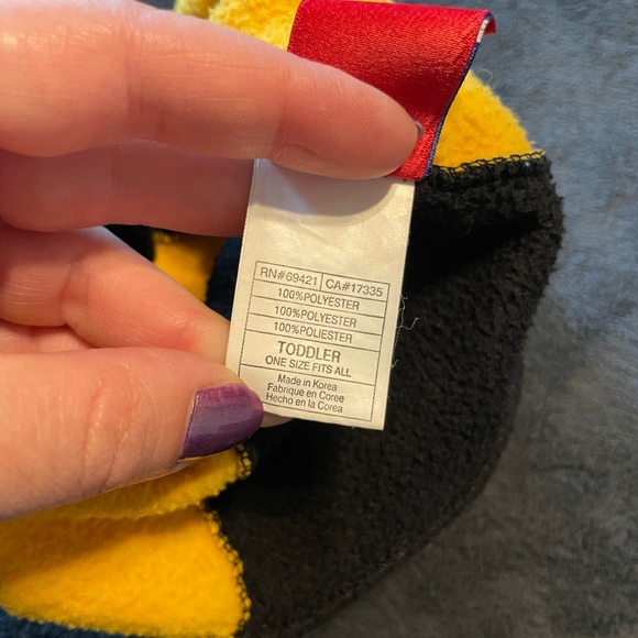 Pittsburgh Steelers black and yellow Toddler one size fits all winter hat - Picture 5 of 5